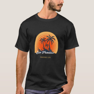 Retro Vintage San Francisco California Sunset Souv T-Shirt