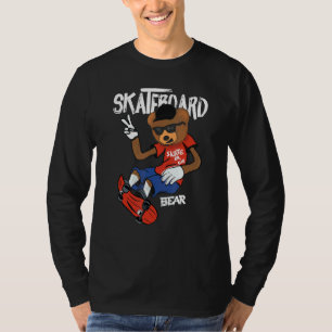 Retro Vintage Santa Cruz Bear Skateboarding Street T-Shirt