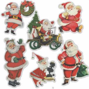 Retro Vintage Santas Extra Large