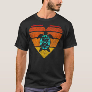 Retro Vintage Save A Sea Turtle Animal Tortoise Su T-Shirt