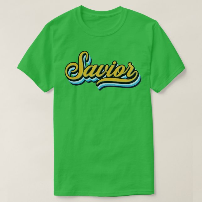Retro Vintage Saviour T-Shirt (Design Front)