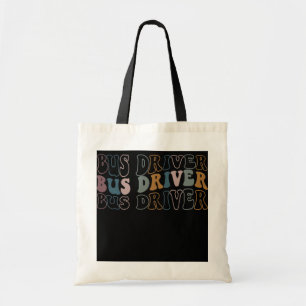 Retro Vintage School Bus Driver Funny Bus Tote Bag