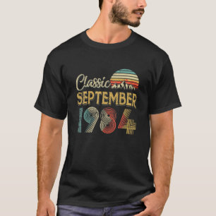 Retro Vintage SEPTEMBER 1984 36Th Birthday Gift Fo T-Shirt