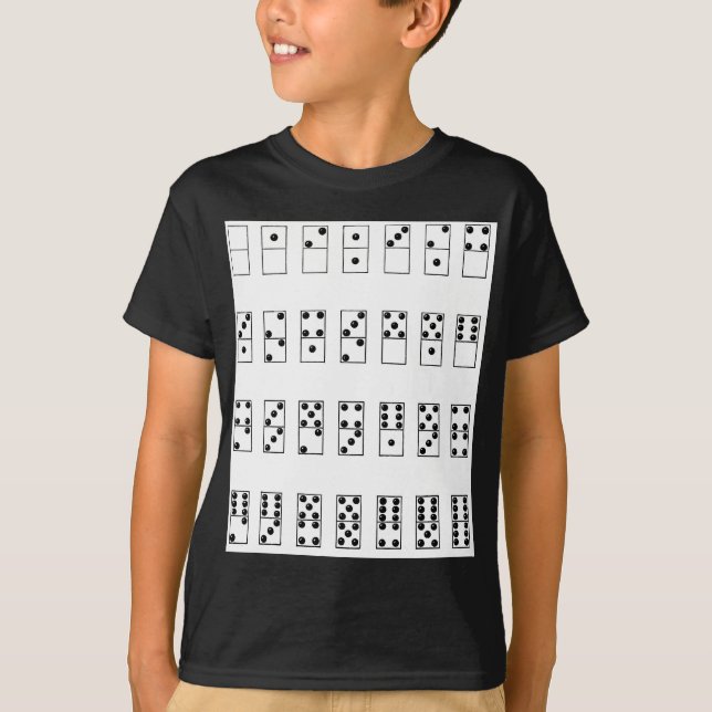 retro vintage set of dominoes T-Shirt (Front)