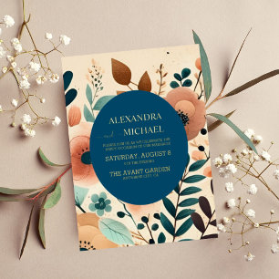 Retro Vintage Sixties Terracotta Wedding