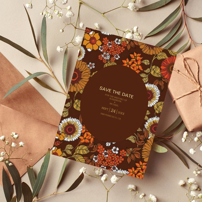 Retro Vintage Sixties Terracotta Wedding (Creator Uploaded)