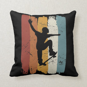 Retro vintage Skateboard Cushion