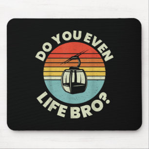 Retro Vintage Ski Do You Even Lift Bro_ _2 Mouse Pad