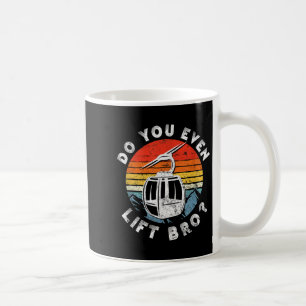 Retro Vintage Ski Do You Even Lift Bro_ Coffee Mug