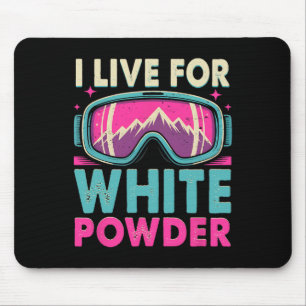 Retro Vintage Ski Snowboard Goggles 80s 90s Skiing Mouse Pad