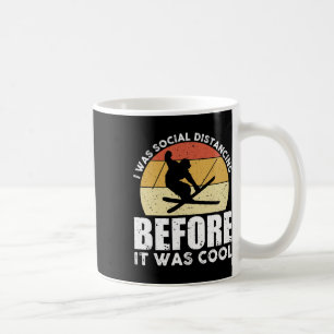 Retro Vintage Ski Tee Cool Winter Sports Skiers Sk Coffee Mug