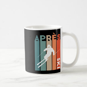 Retro Vintage Skiing Ski Skier Retro Vintage Apres Coffee Mug