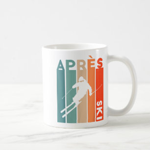 Retro vintage skiing ski skier retro vintage apres coffee mug