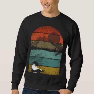 Retro vintage Skunk and cute animal Sweatshirt
