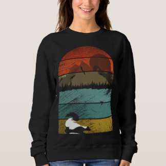 Retro vintage Skunk  and cute animal Sweatshirt