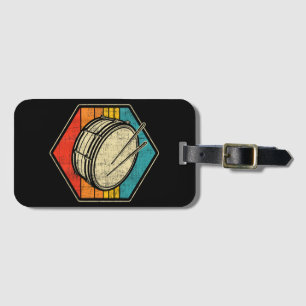 Retro Vintage Snare Drum - Marching Band Drumline  Luggage Tag