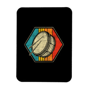 Retro Vintage Snare Drum - Marching Band Drumline  Magnet