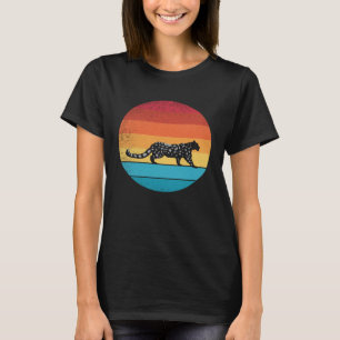 Retro vintage Snow Leopard and cute animal 6 T-Shirt