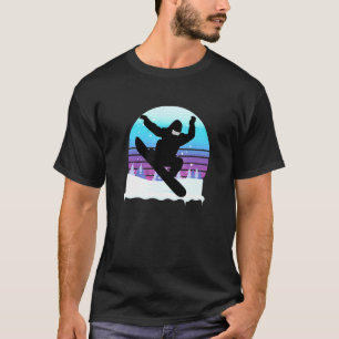 Retro Vintage Snowboard Snowboarding Is My Therapy T-Shirt