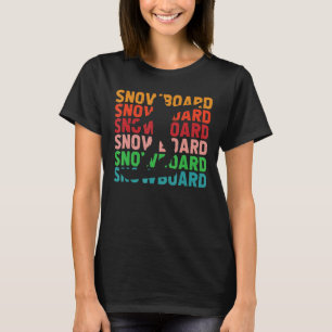 Retro Vintage Snowboarding Art For Men Women Snowb T-Shirt
