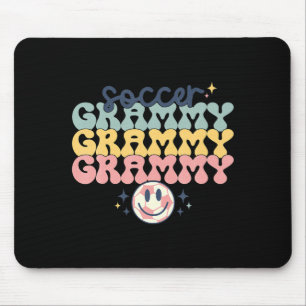 Retro Vintage Soccer Grammy Funny Grammy Mothers T Mouse Pad