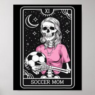 Retro Vintage Soccer Mom Tarot Card Poster