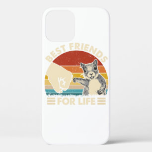 Retro Vintage Squirrel Best Friend For Life Fist B iPhone 12 Case