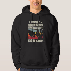 Retro Vintage Squirrel Best Friend For Life Fist B Hoodie