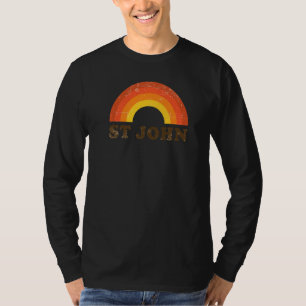 Retro Vintage St John Usvi Rainbow Souvenir 60s Di T-Shirt