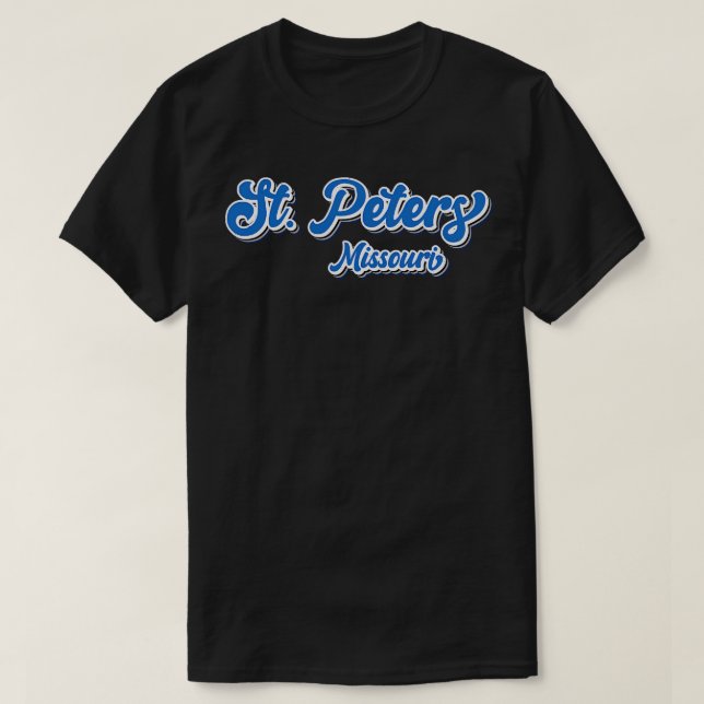 Retro Vintage St Peters Missouri T-Shirt (Design Front)