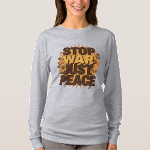 Retro Vintage Style Anti War Peace Graphic T-Shirt