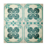 Retro Vintage Style Cottagecore Ceramic Tile<br><div class="desc">These retro vintage ceramic tiles are a great addition to any kitchen,  bathroom or dining room. Beautiful as backsplashes or accent pieces. Inspired by Portuguese style painted tiles.</div>