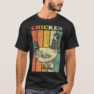 Retro Vintage Style Farm Animal Farmer Chicken T-Shirt