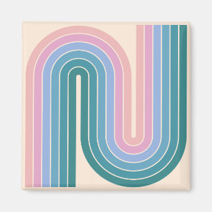 Retro Vintage Style Geometric Design Magnet