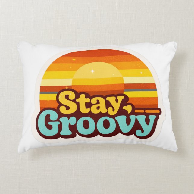 Retro  Vintage Style Graphic Home Poufs | Pillows (Front)