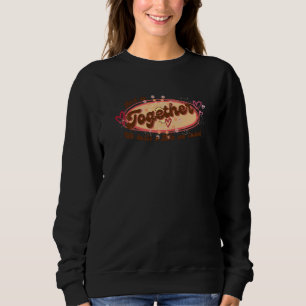 Retro vintage style groovy Valentine's Day Sweatshirt