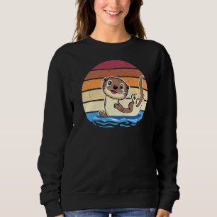 Retro Vintage Style Otter Is My Spirit Animal Ott Sweatshirt