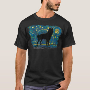 Retro Vintage Style Schipperke  T-Shirt