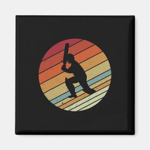 Retro Vintage Style Sports Cricket Gifts For Boys Magnet