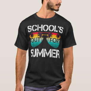 Retro Vintage Style Summer Dress Schools Out For S T-Shirt