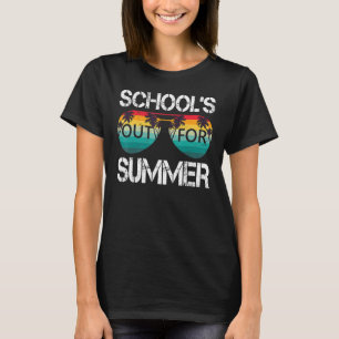 Retro Vintage Style Summer Dress School's Out For T-Shirt