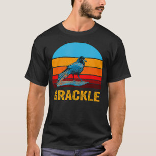 Retro Vintage Style Sunset Grackle  T-Shirt