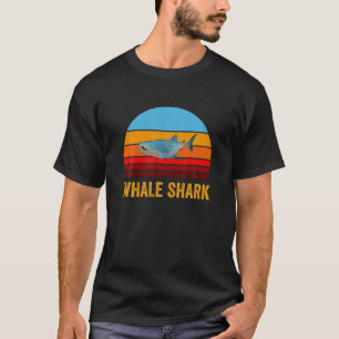 Retro Vintage Style Sunset Whale Shark T-Shirt