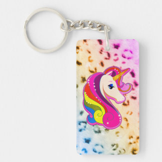 RETRO VINTAGE STYLE UNICORN PEGASUS HORSE KEYCHAIN