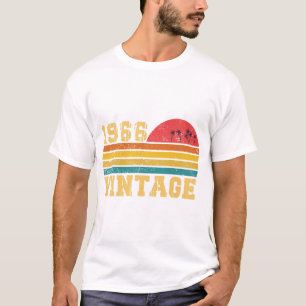 Retro Vintage Sunset 1966 Birthday T-Shirt