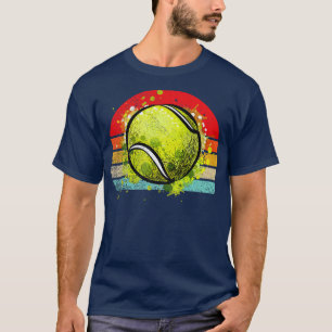 Retro Vintage Sunset 70S 8Os Throwback Tennis Love T-Shirt
