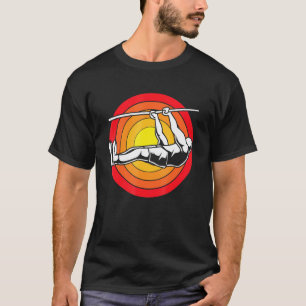 Retro Vintage Sunset Bodybuilder Street Workout Ca T-Shirt