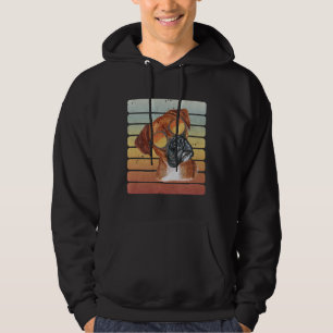 Retro Vintage Sunset Boxer Mum Dad Hoodie