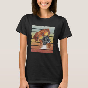 Retro Vintage Sunset Boxer Mum Dad T-Shirt