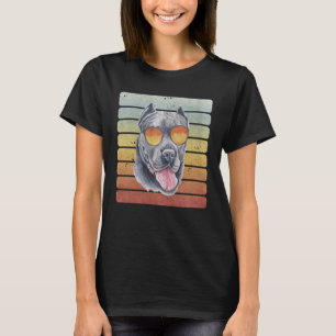 Retro Vintage Sunset Cane Corso Mum Dad T-Shirt